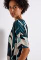 Gemustertes Crinkle Shirt 38 - Tide Blue