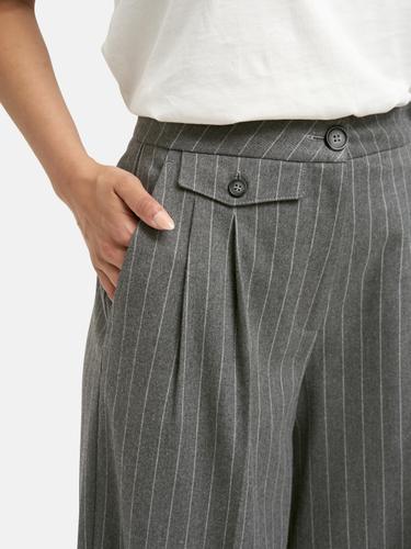 Flanell Striped Pants XL - Grey Melange
