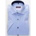 Hemd Pinpoint Kurzarm 39/Kurzarm MODERN FIT - Blau