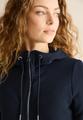Sweatjacke mit Struktur S - Universal Blue