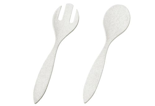 Salatbesteck 'Natur-Design' 2-teilig