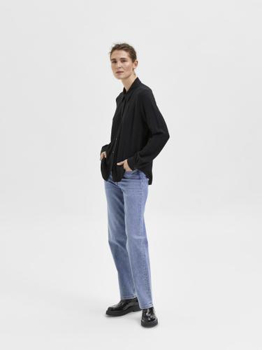 SLFVIVA LS SHIRT NOOS 36 Normal geschnitten - Black