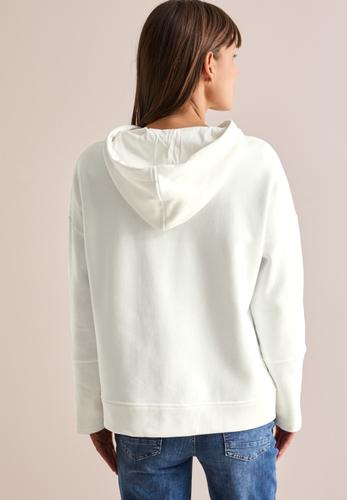 Sweathoodie mit Artwork XL - Vanilla White