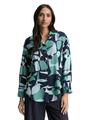Oversize Bluse mit Muster 36 Oversized Fit - Green Dots And Shapes Design