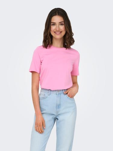 ONLONLY S/S TEE JRS NOOS XS Normal geschnitten - Sachet Pink