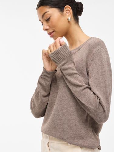 VIRIL O-NECK L/S  KNIT TOP - NOOS M Normal geschnitten - Falcon
