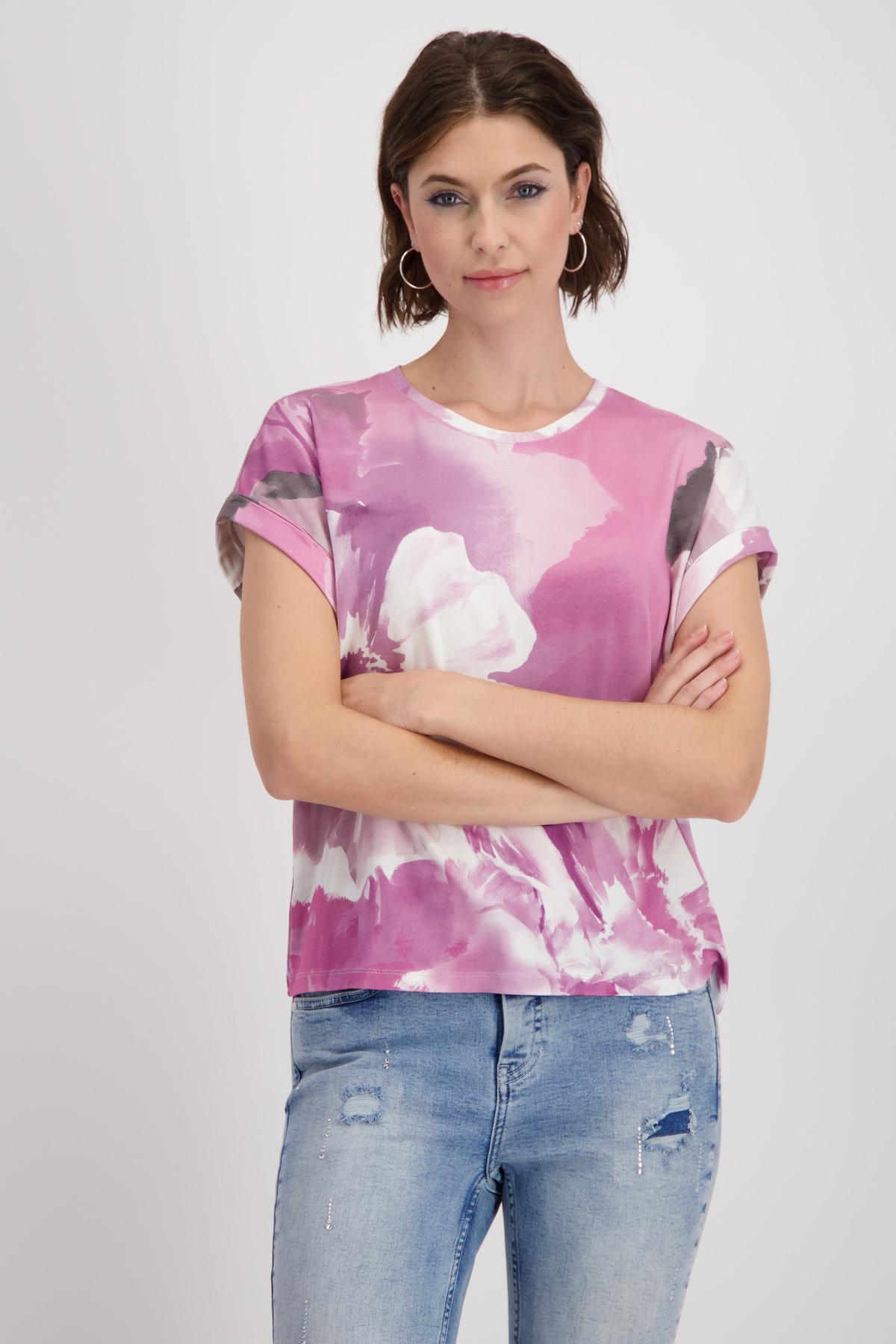T-Shirt mit Blumenmuster 38 - Blossom Gemustert