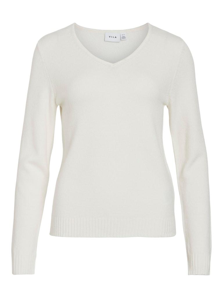 VIRIL V-NECK L/S KNIT TOP - NOOS Weiß XXL