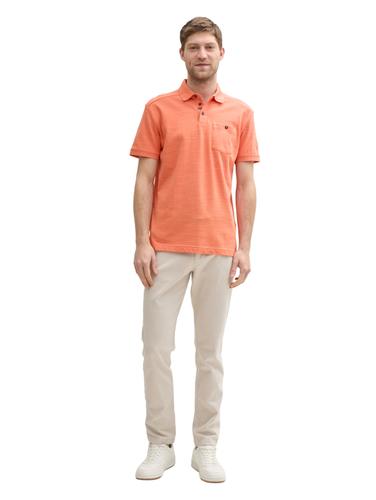 Poloshirt mit Brusttasche M Regular Fit - Brick Orange
