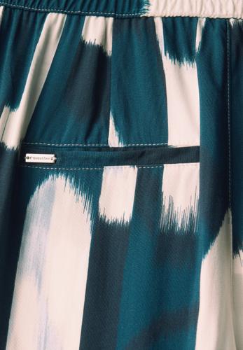 Gemusterte Wide Leg Hose 36/7/8 Hosen - Tide Blue