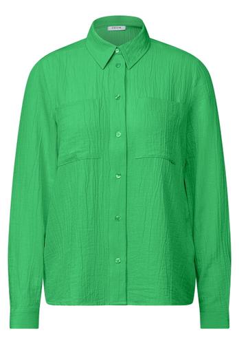 Strukturbluse XL - Iced Neon Green