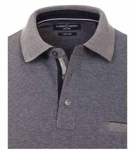Polo-Shirt Langarm gestreift 3XL - Blau