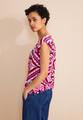 Jersey Top mit Print Rosa 40