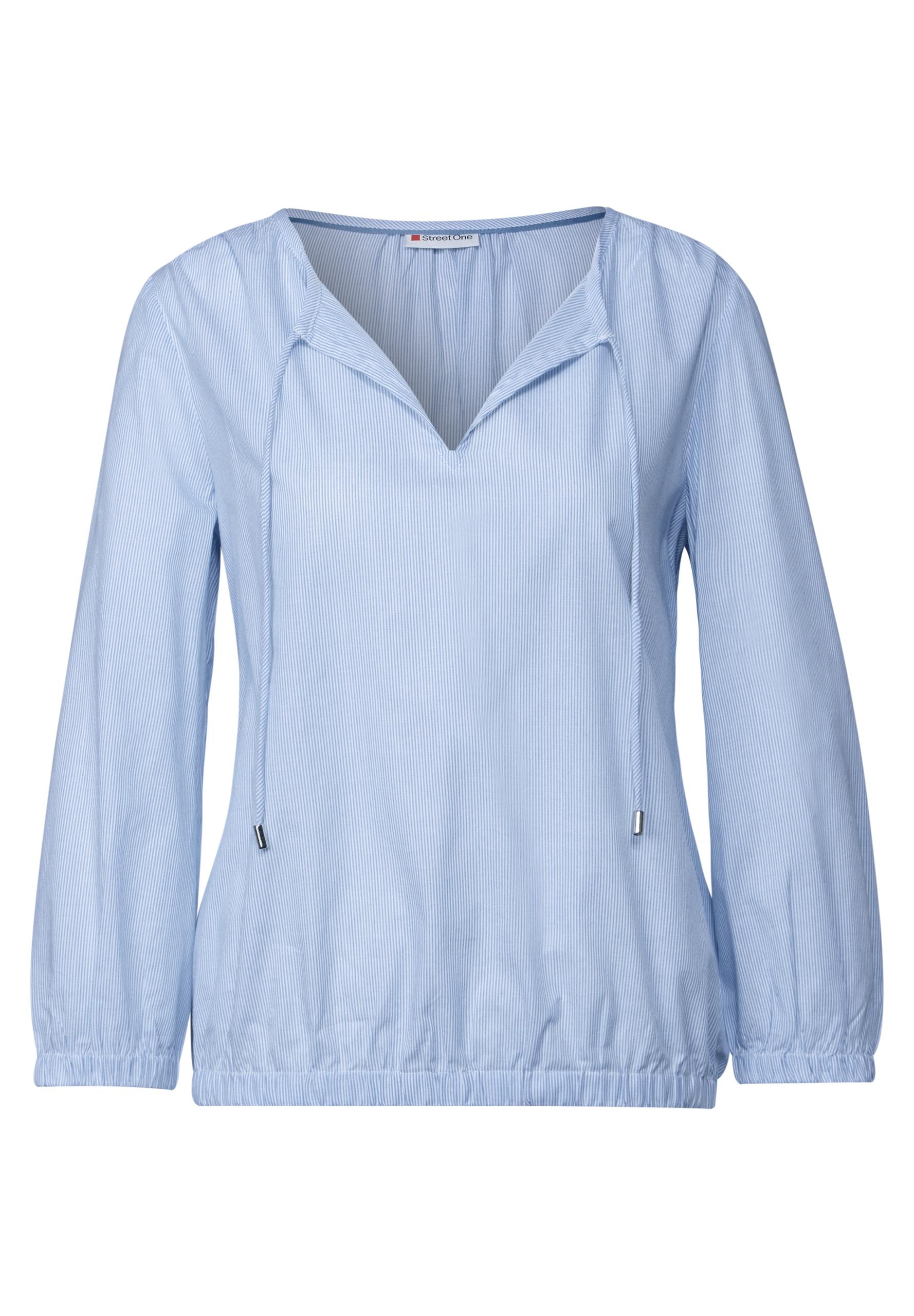 Gestreifte Bluse Blau 38
