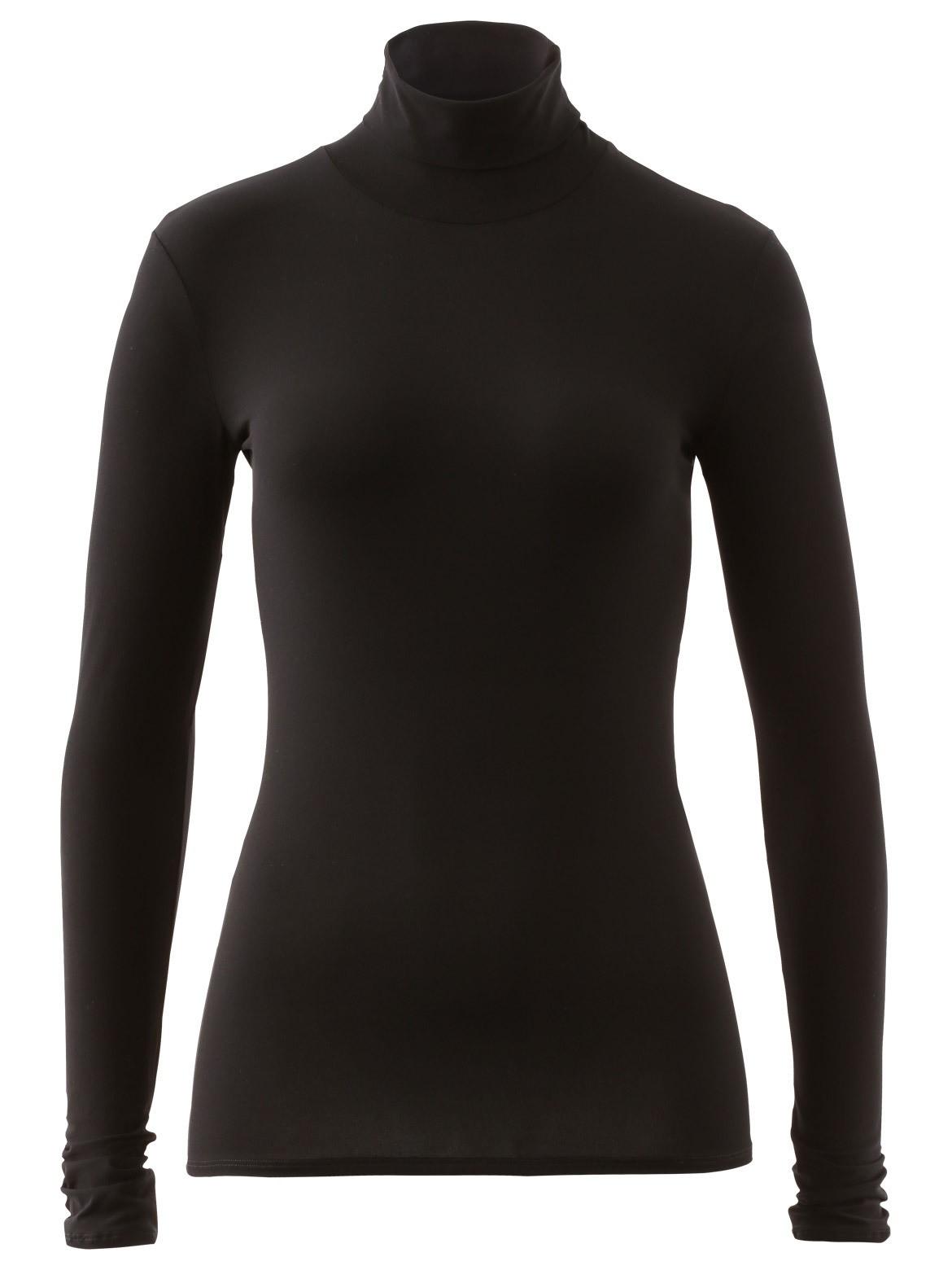 Zarter Rollkragenpullover 44 - Black