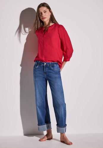 Bluse mit Tapedetails 36 - Glory Red