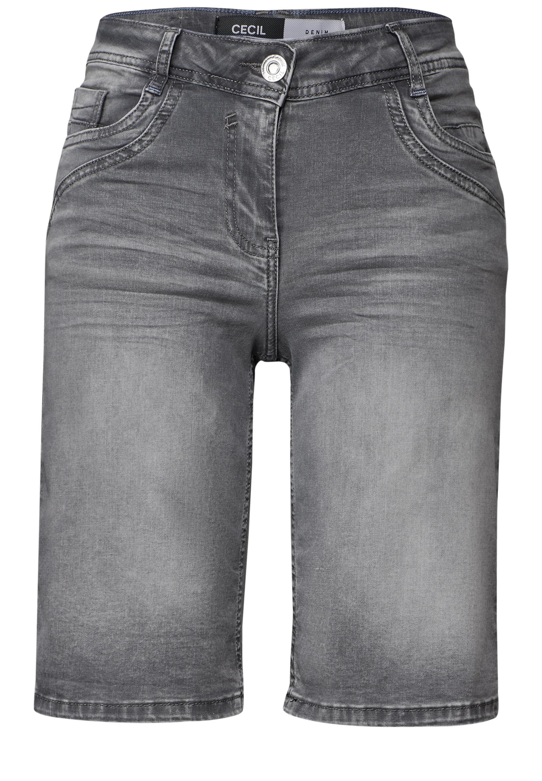 Casual Fit Jeansshorts 27 - Mid Grey Used Wash