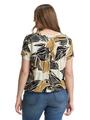 Plus Size - Bluse mit Muster 48 Regular Fit - Neutral Cut Leaves Design