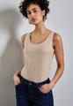 Basic Top in Unifarbe 36 - Cotton Beige
