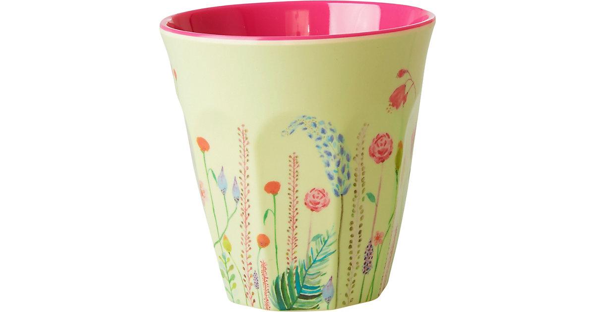 Melamin Trinkbecher "Summer Flowers", H9cm pink-kombi