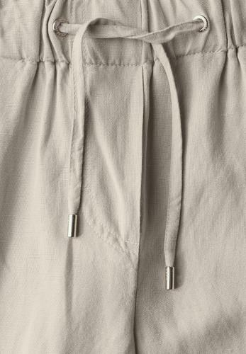 Wide Leg Hose aus Leinenmix XXL/7/8 Hosen - Pumice Beige