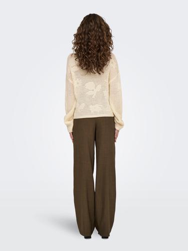 ONLSTACY LS O-NECK CC KNT M Normal geschnitten - Birch
