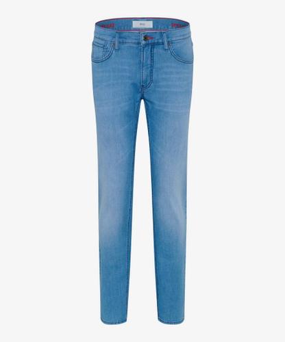 Style Chuck 36/32 Five-Pocket-Jeans, Herrenjeans, Zusätzliche Coinpocket, Einschubtaschen vorn, Aufgesetzte Gesäßtaschen, Verdeckter Reißverschluss, Modern Fit, Gerader Schnitt, Normale Leibhöhe, Normale Fußweite - Light Blue Used