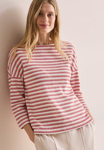 Strick-Look Shirt L - Granita Red
