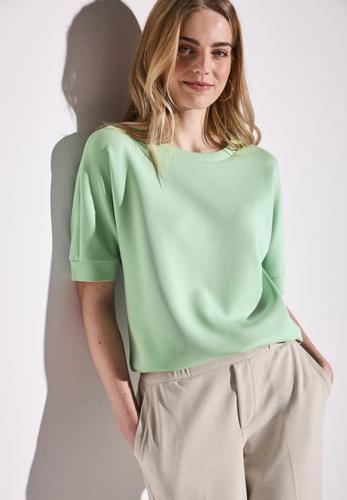 Silk-Look T-Shirt Grün 40