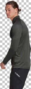adidas TERREX Herren TRACEROCKER 1/2 ZIP LONGSLEEVE M in Grau