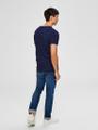 SLHMORGAN SS O-NECK TEE NOOS Blau S