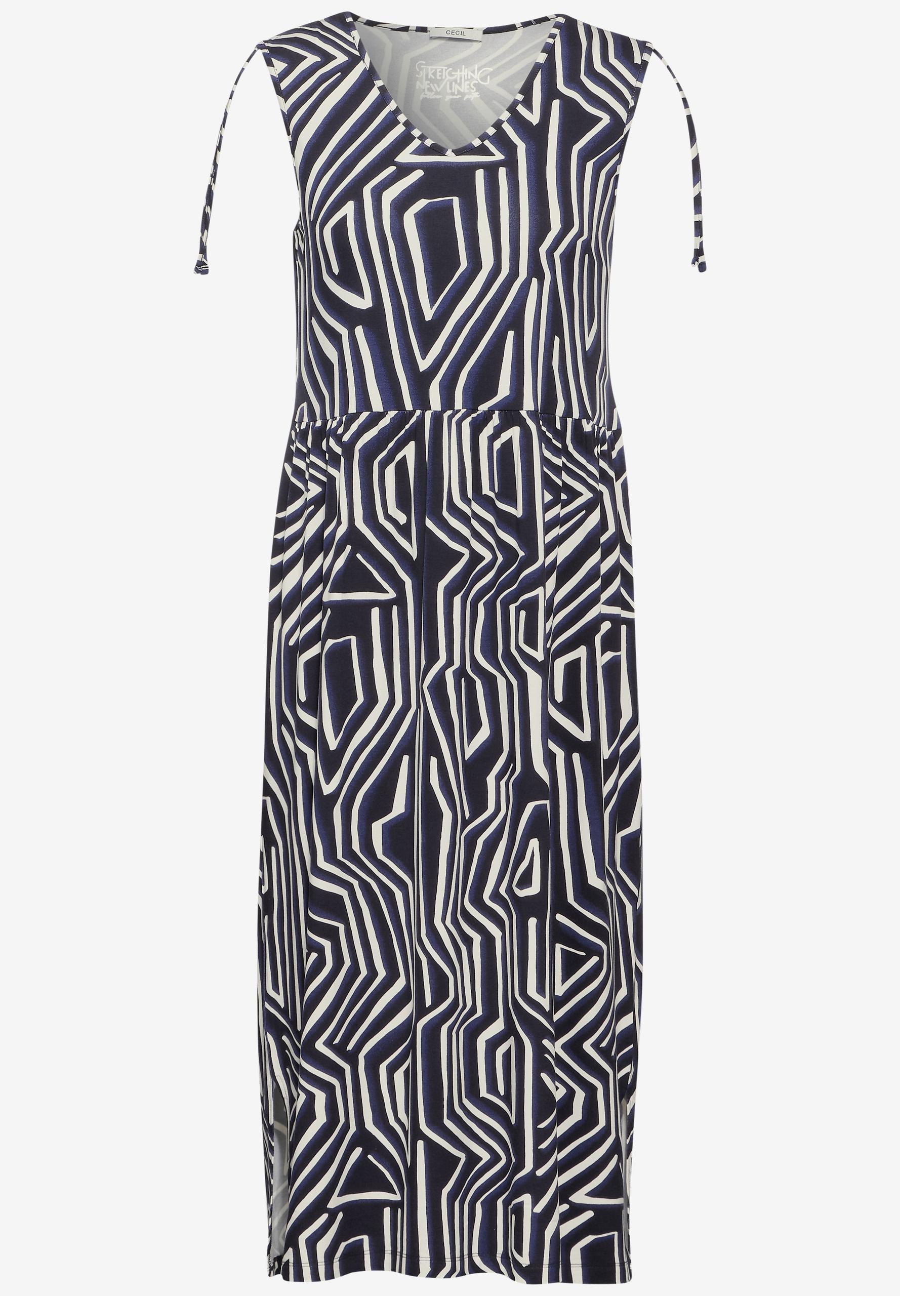 Jersey Kleid mit Print XXL - Universal Blue