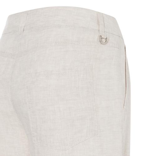 MAC JEANS - NORA, Pure linen 40/OL Wide Fit - Grau