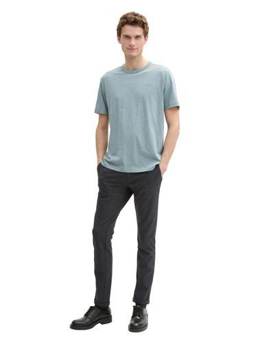Basic T-Shirt aus Baumwolle XXL Regular Fit - Grey Mint