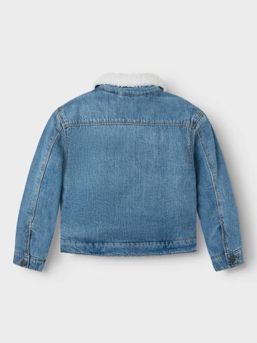 NMMJACK TEDDY DNM JACKET 1101-OV N 104 - Medium Blue Denim