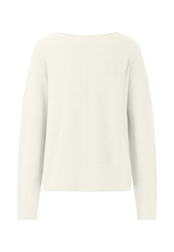 PULLOVER O-NECK FINE COTTON Weiß L