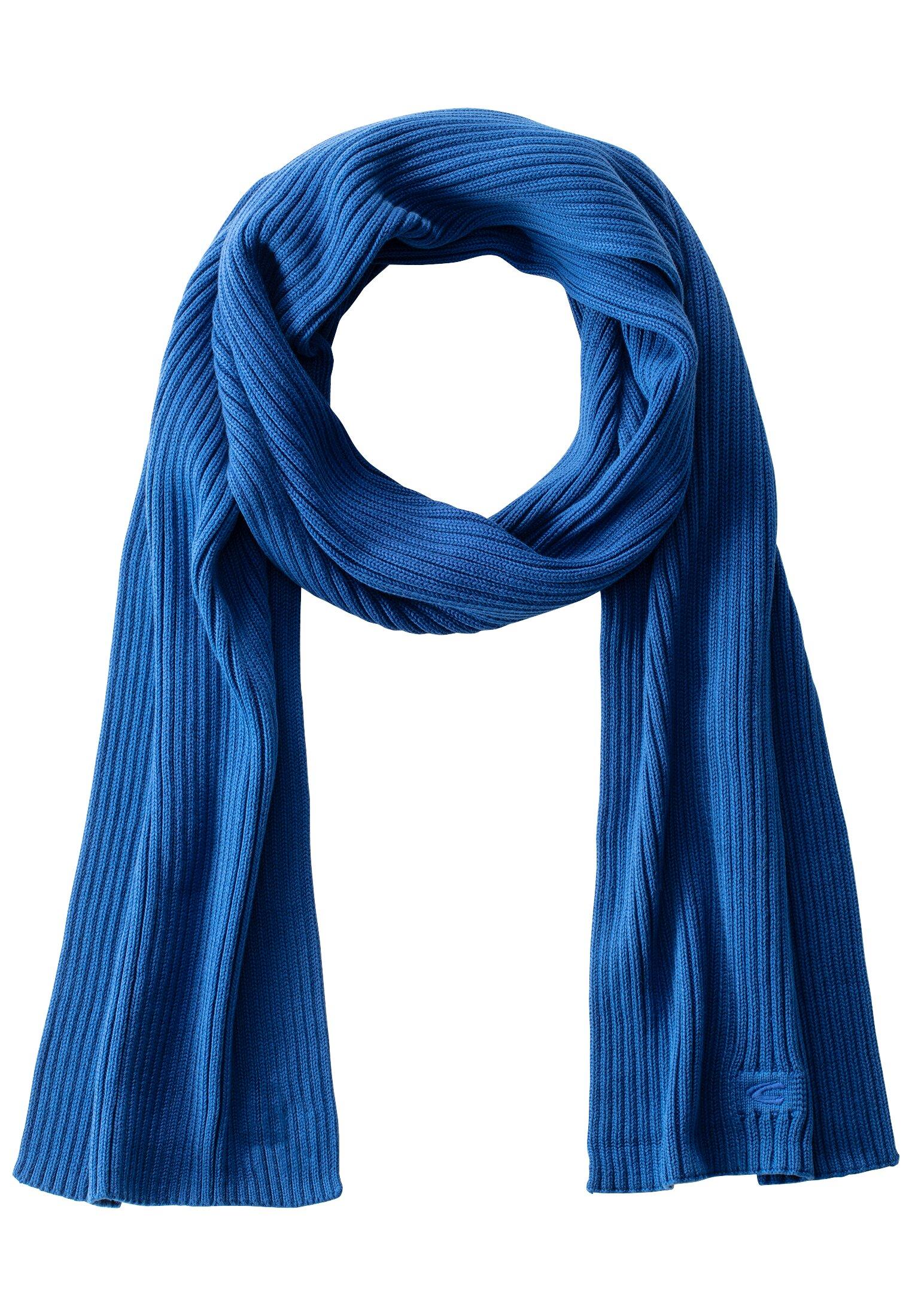 Strickschal aus Organic Cotton OS - True Blue