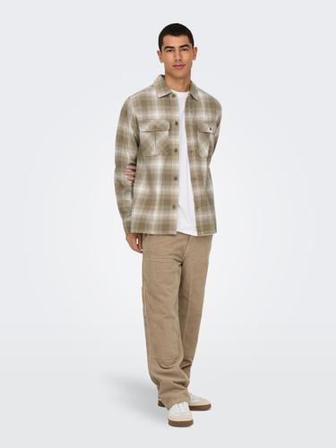 ONSFADE CARPENTER LOOSE CORD 0185 PANT 33/32 Locker geschnitten - Chinchilla