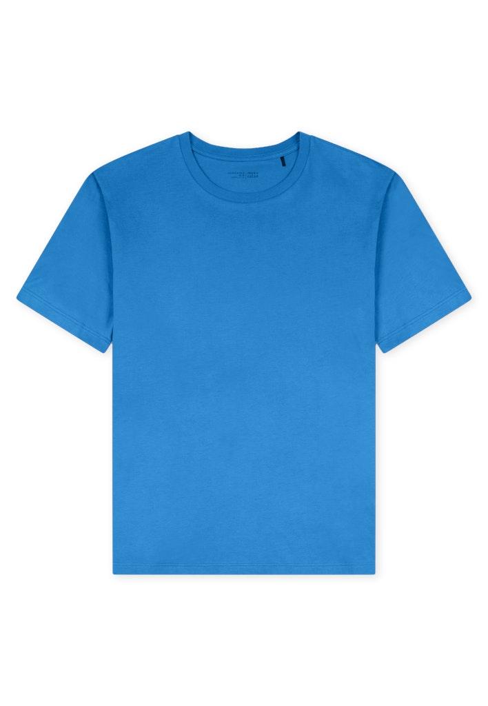 T-Shirt Rundhals Blau 48