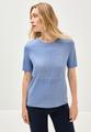 Shirt mit Schmucksteinen M - Deep Pastel Blue