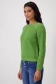 Strickpullover mit Perlfangmuster 42 - Avocado