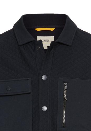 Sweat-Overshirt mit Brusttaschen M Regular Fit - Dark Navy