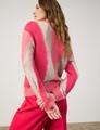 Pullover mit Farbmuster 44 Lässige Passform - Cherry Red Gemustert