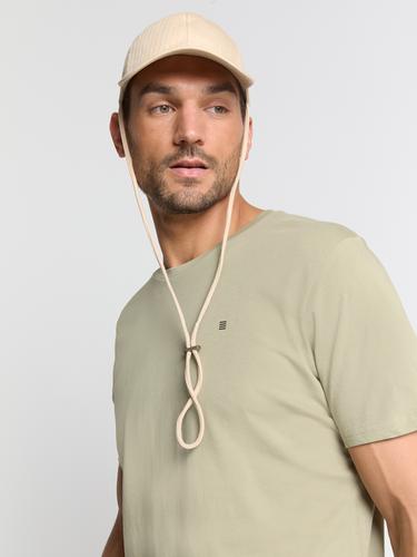 T-Shirt Crewneck Solid Basic L Regular Fit - Light Moss