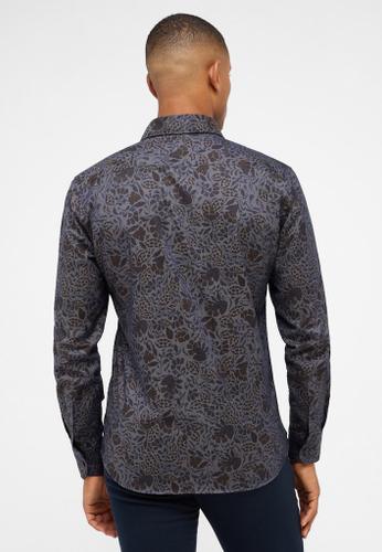Hemd Fake Denim Langarm Blau 40/Langarm - 67cm