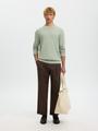 SLMTORINO LS KNIT CREW NECK NOOS L Normal geschnitten - Aqua Gray