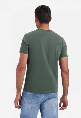 T-Shirt Crewneck Peached XXL Regular Fit - Dark Green