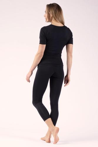 Halbarm Shirt Schwarz 40