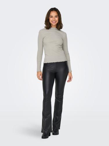ONLEMMA LS GLITTER TOP JRS NOOS S Normal geschnitten - Pumice Stone