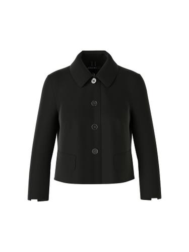 Kurzjacke mit Ärmelschlitzen Schwarz 44
